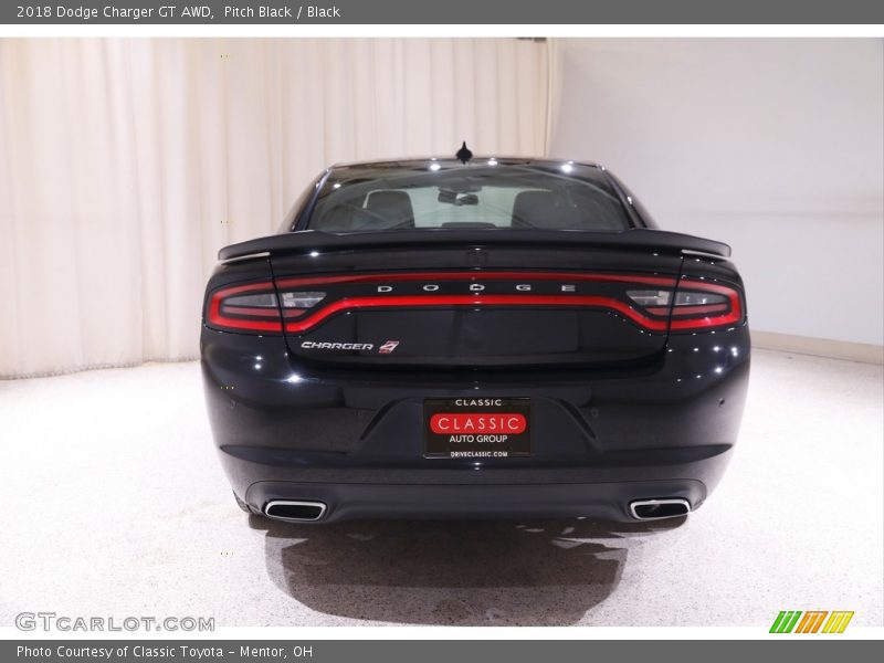 Pitch Black / Black 2018 Dodge Charger GT AWD