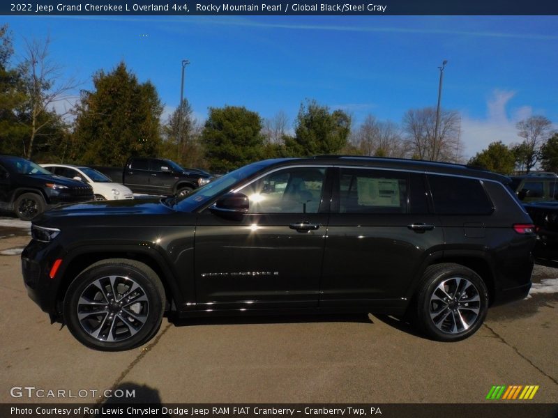 Rocky Mountain Pearl / Global Black/Steel Gray 2022 Jeep Grand Cherokee L Overland 4x4