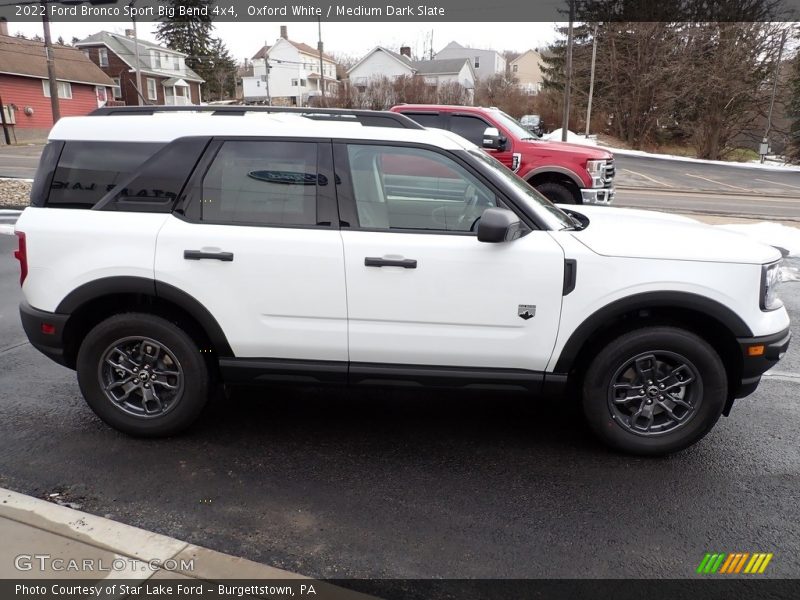 Oxford White / Medium Dark Slate 2022 Ford Bronco Sport Big Bend 4x4