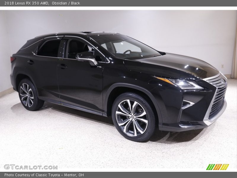 Obsidian / Black 2018 Lexus RX 350 AWD