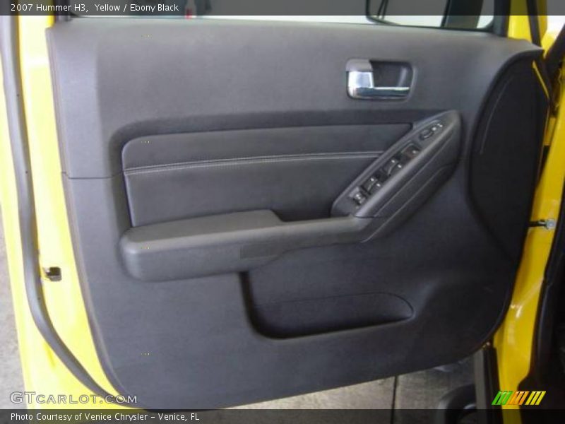 Yellow / Ebony Black 2007 Hummer H3