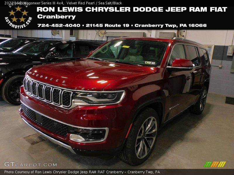 Velvet Red Pearl / Sea Salt/Black 2022 Jeep Wagoneer Series III 4x4