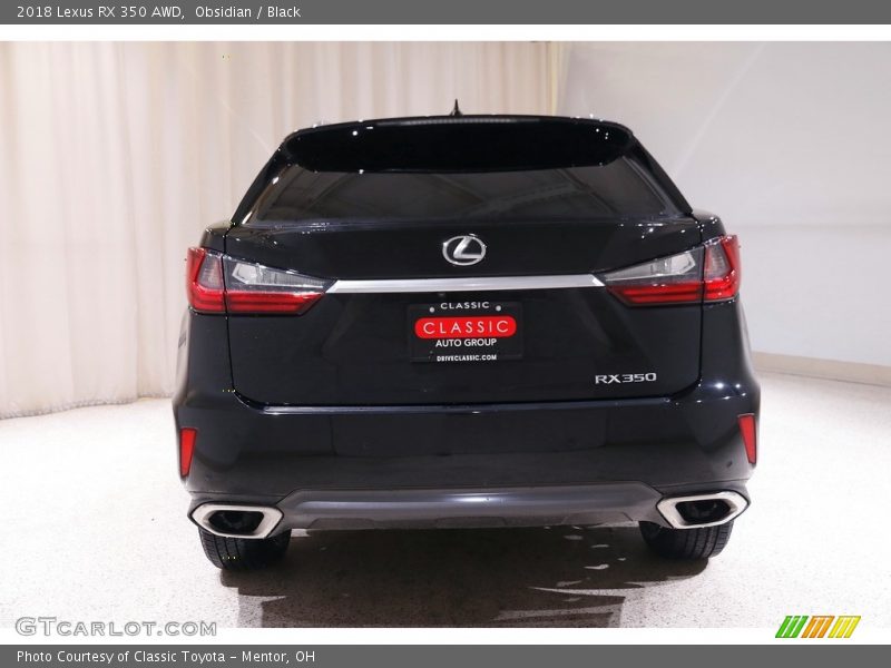 Obsidian / Black 2018 Lexus RX 350 AWD
