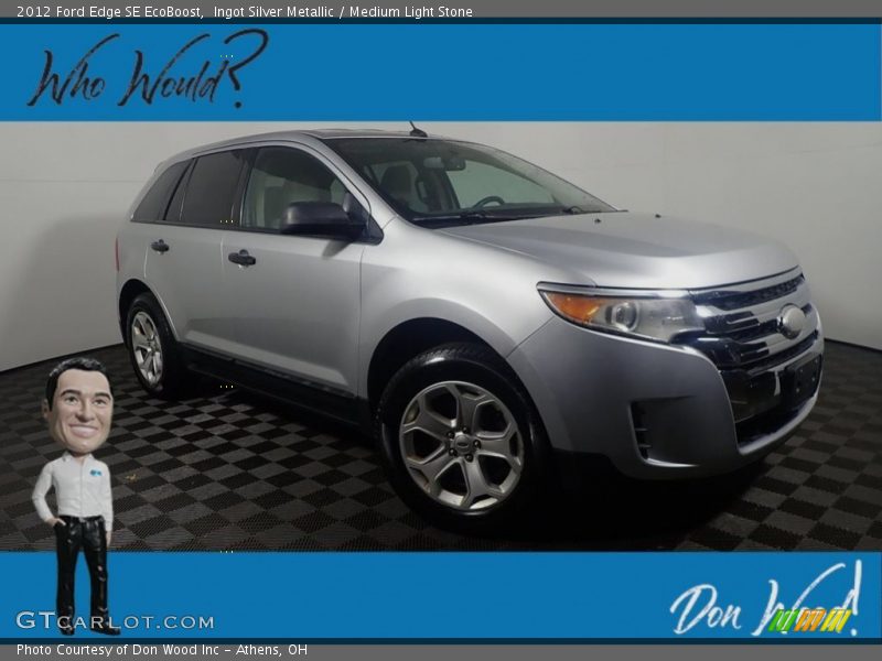 Ingot Silver Metallic / Medium Light Stone 2012 Ford Edge SE EcoBoost