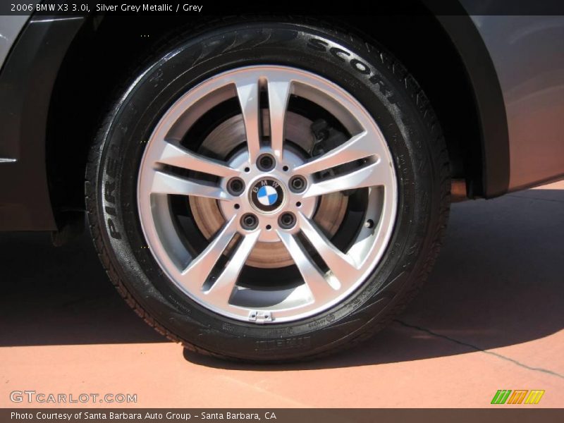 Silver Grey Metallic / Grey 2006 BMW X3 3.0i
