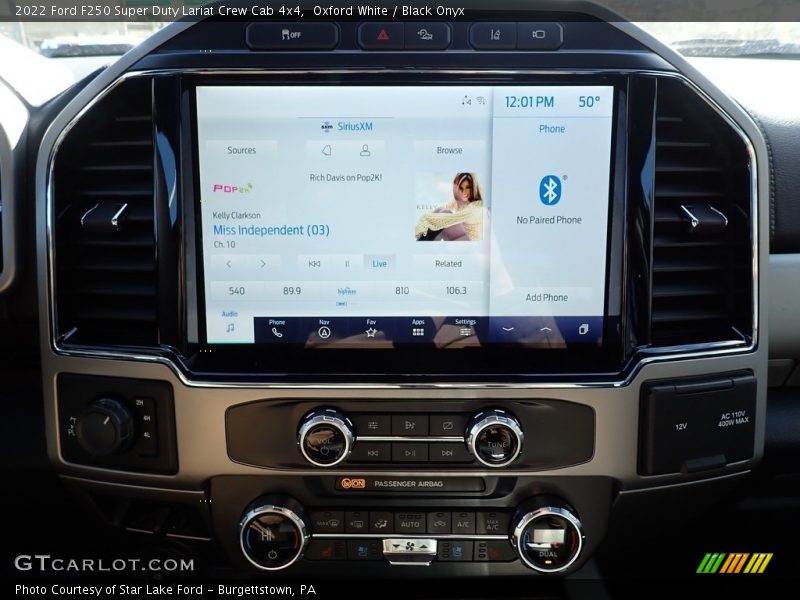 Oxford White / Black Onyx 2022 Ford F250 Super Duty Lariat Crew Cab 4x4