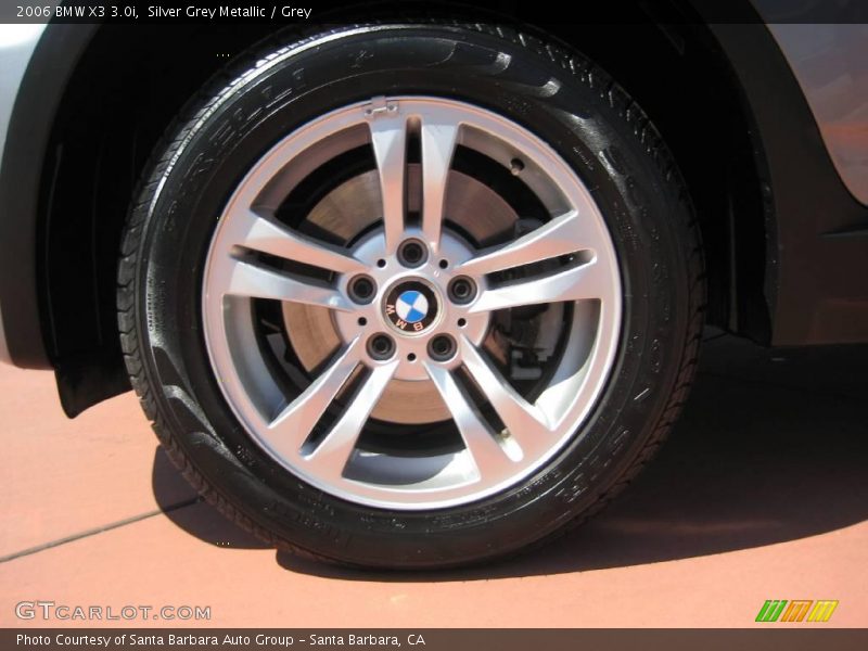 Silver Grey Metallic / Grey 2006 BMW X3 3.0i
