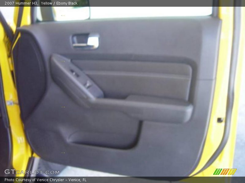 Yellow / Ebony Black 2007 Hummer H3