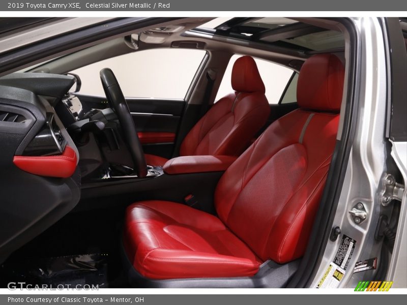 Celestial Silver Metallic / Red 2019 Toyota Camry XSE