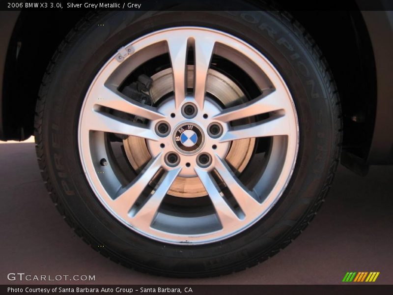 Silver Grey Metallic / Grey 2006 BMW X3 3.0i
