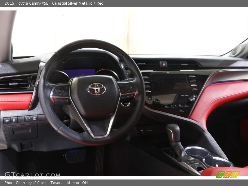 Celestial Silver Metallic / Red 2019 Toyota Camry XSE