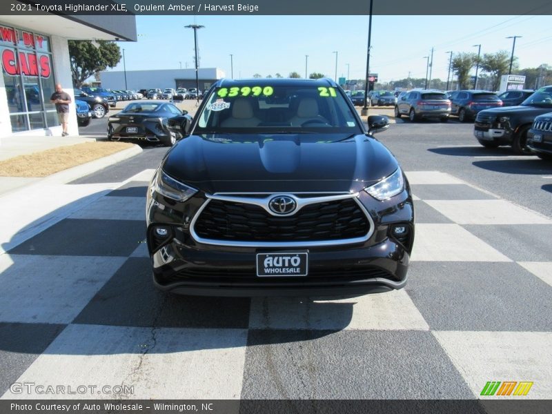 Opulent Amber / Harvest Beige 2021 Toyota Highlander XLE