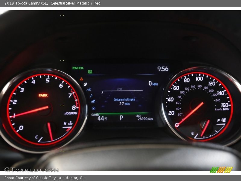 Celestial Silver Metallic / Red 2019 Toyota Camry XSE