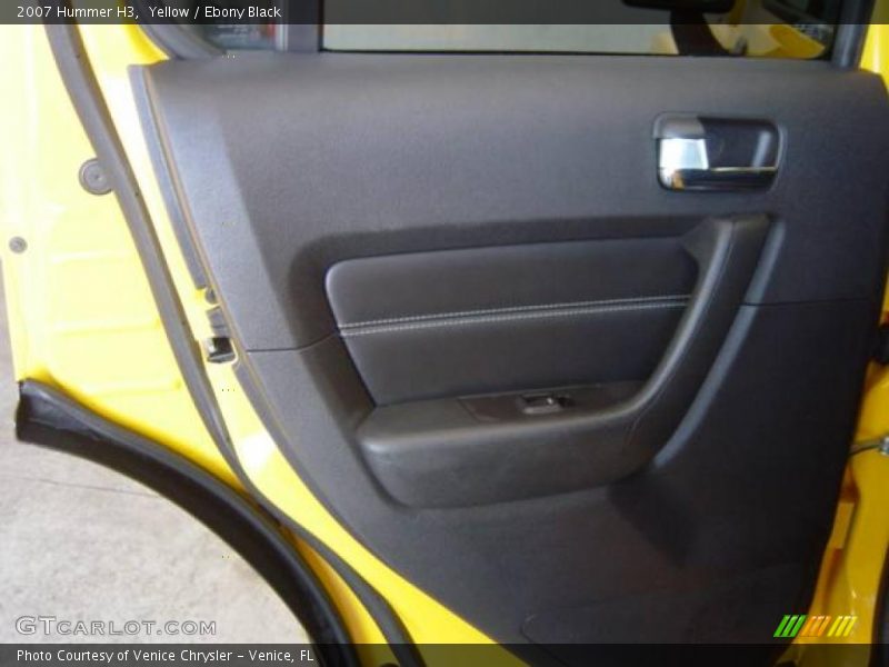 Yellow / Ebony Black 2007 Hummer H3