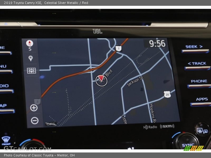 Celestial Silver Metallic / Red 2019 Toyota Camry XSE