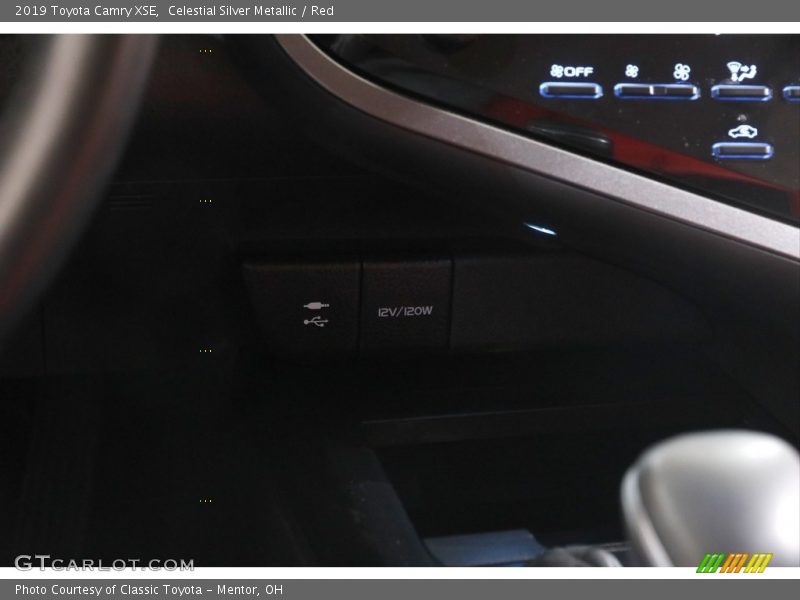 Celestial Silver Metallic / Red 2019 Toyota Camry XSE