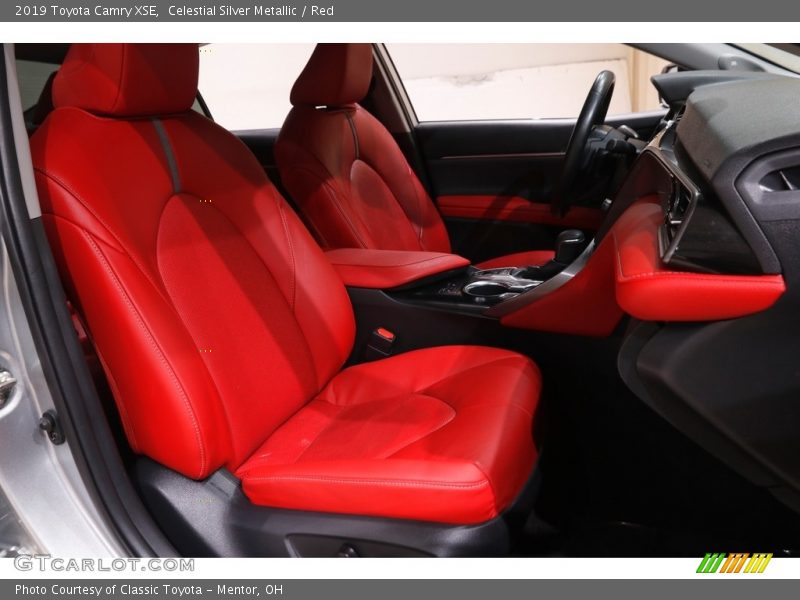 Celestial Silver Metallic / Red 2019 Toyota Camry XSE