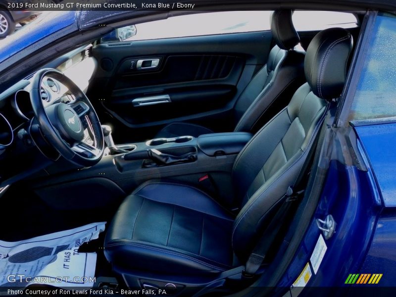 Kona Blue / Ebony 2019 Ford Mustang GT Premium Convertible