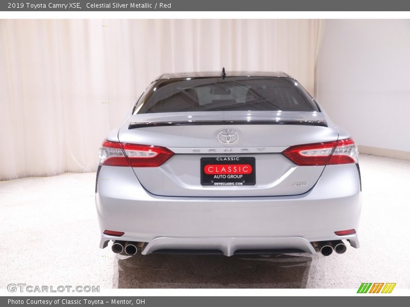 Celestial Silver Metallic / Red 2019 Toyota Camry XSE