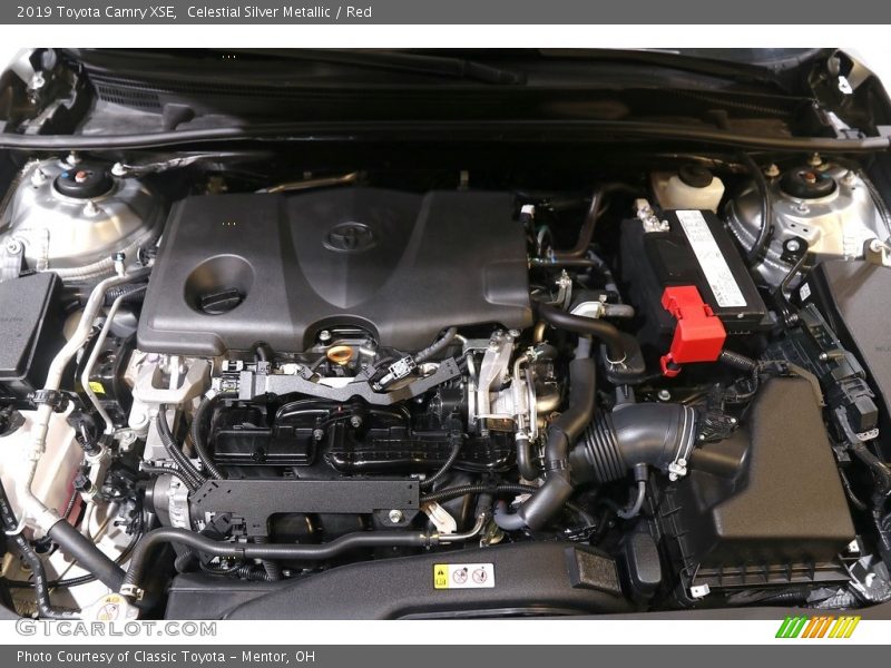 Celestial Silver Metallic / Red 2019 Toyota Camry XSE