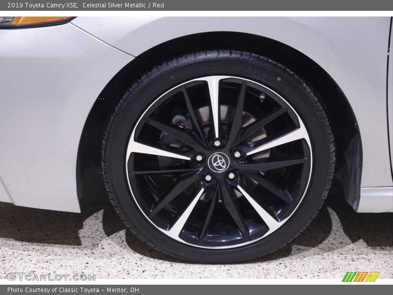 Celestial Silver Metallic / Red 2019 Toyota Camry XSE