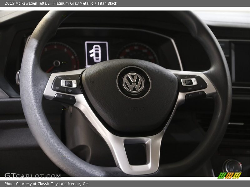 Platinum Gray Metallic / Titan Black 2019 Volkswagen Jetta S