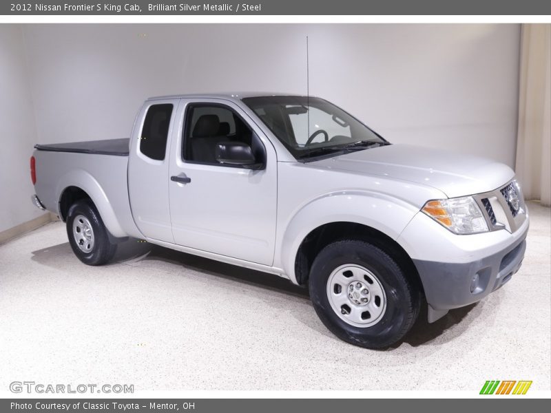 Brilliant Silver Metallic / Steel 2012 Nissan Frontier S King Cab