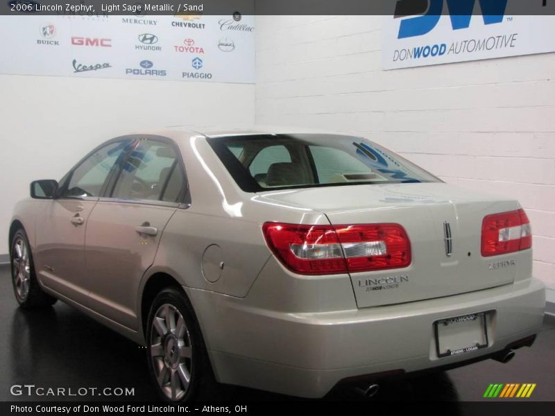 Light Sage Metallic / Sand 2006 Lincoln Zephyr