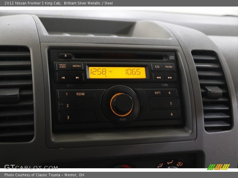 Brilliant Silver Metallic / Steel 2012 Nissan Frontier S King Cab