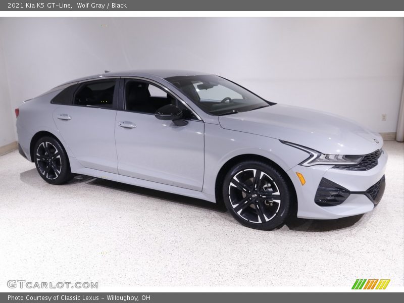 Wolf Gray / Black 2021 Kia K5 GT-Line