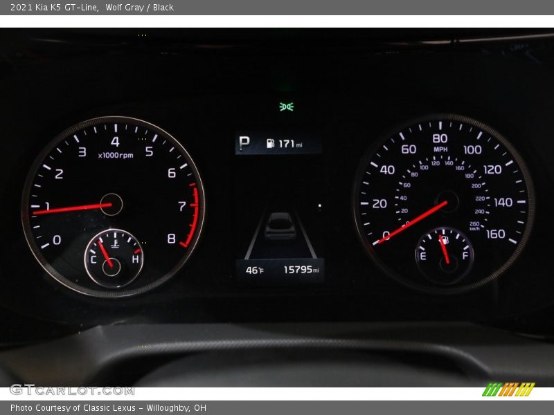 Wolf Gray / Black 2021 Kia K5 GT-Line