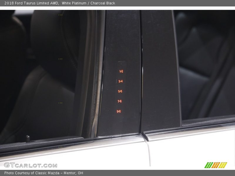 White Platinum / Charcoal Black 2018 Ford Taurus Limited AWD
