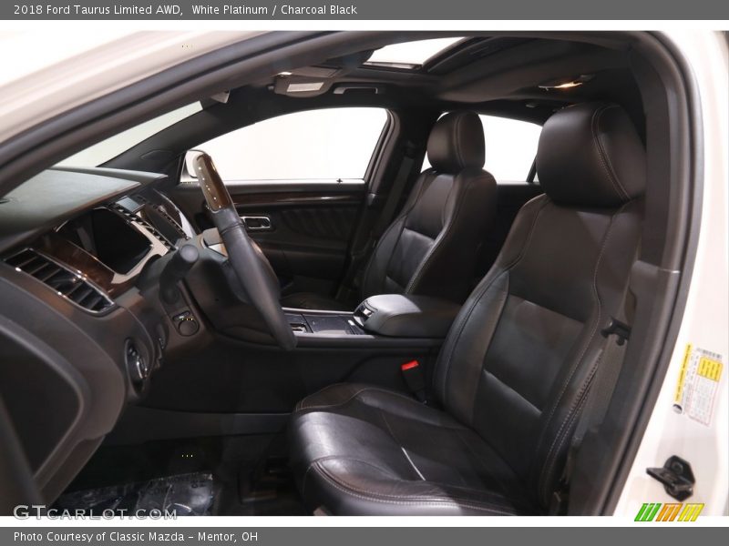 White Platinum / Charcoal Black 2018 Ford Taurus Limited AWD