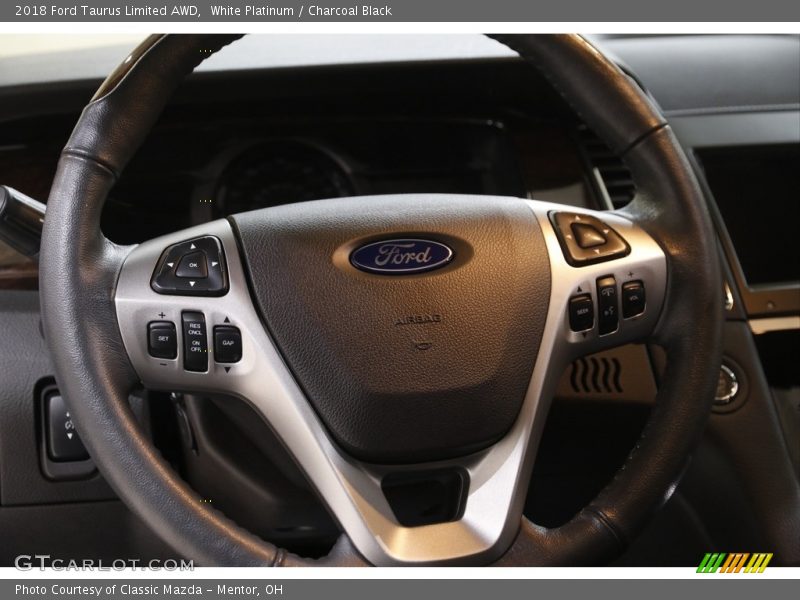 White Platinum / Charcoal Black 2018 Ford Taurus Limited AWD