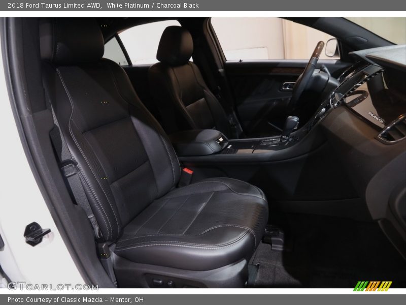 White Platinum / Charcoal Black 2018 Ford Taurus Limited AWD