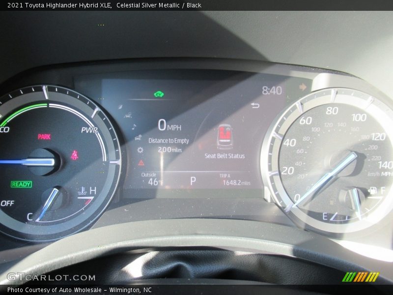 Celestial Silver Metallic / Black 2021 Toyota Highlander Hybrid XLE