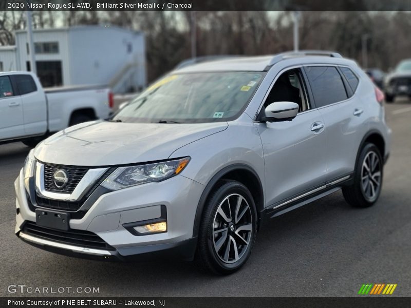 Brilliant Silver Metallic / Charcoal 2020 Nissan Rogue SL AWD