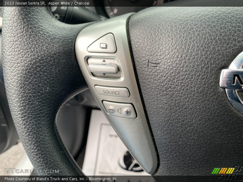 Aspen White / Charcoal 2013 Nissan Sentra SR