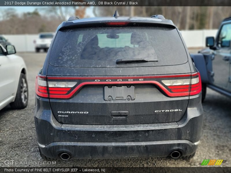 DB Black Crystal / Black 2017 Dodge Durango Citadel Anodized Platinum AWD