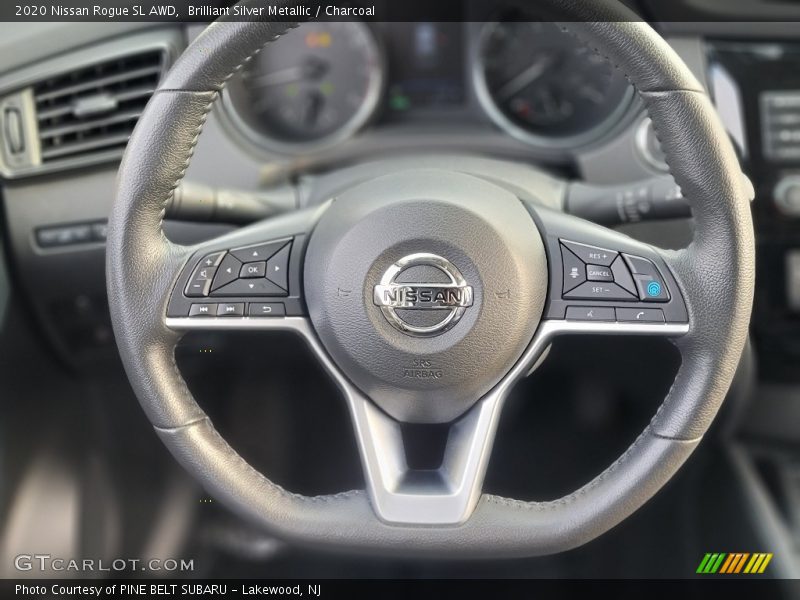 Brilliant Silver Metallic / Charcoal 2020 Nissan Rogue SL AWD