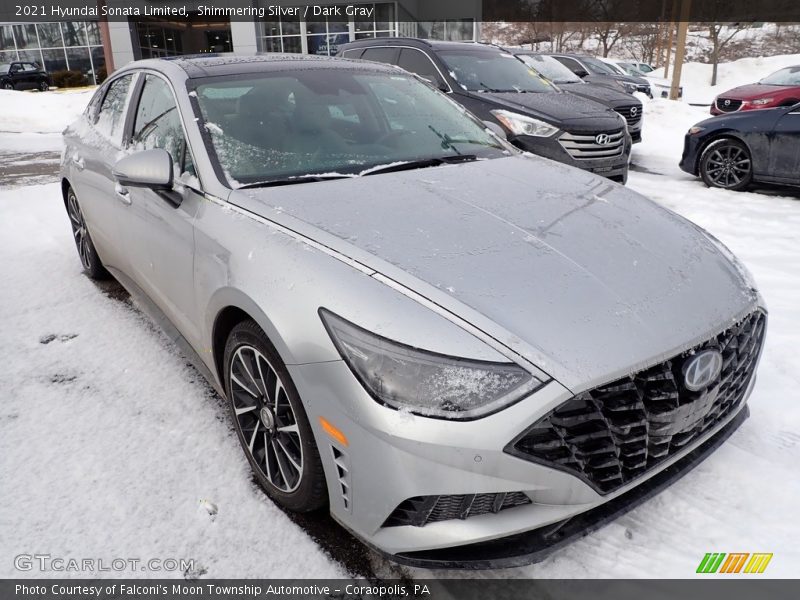 Shimmering Silver / Dark Gray 2021 Hyundai Sonata Limited