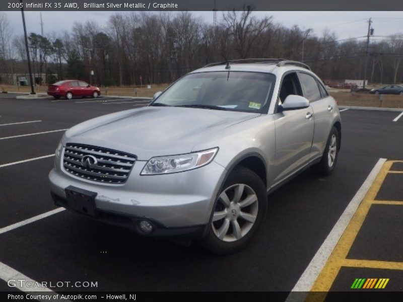 Brilliant Silver Metallic / Graphite 2005 Infiniti FX 35 AWD