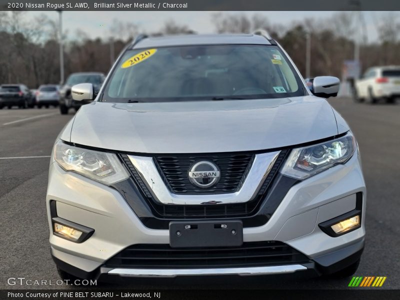 Brilliant Silver Metallic / Charcoal 2020 Nissan Rogue SL AWD