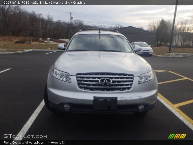 Brilliant Silver Metallic / Graphite 2005 Infiniti FX 35 AWD