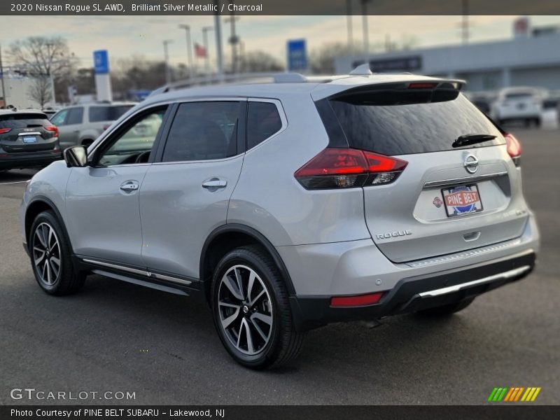 Brilliant Silver Metallic / Charcoal 2020 Nissan Rogue SL AWD