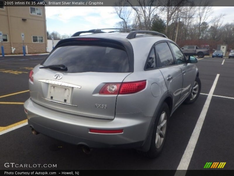 Brilliant Silver Metallic / Graphite 2005 Infiniti FX 35 AWD