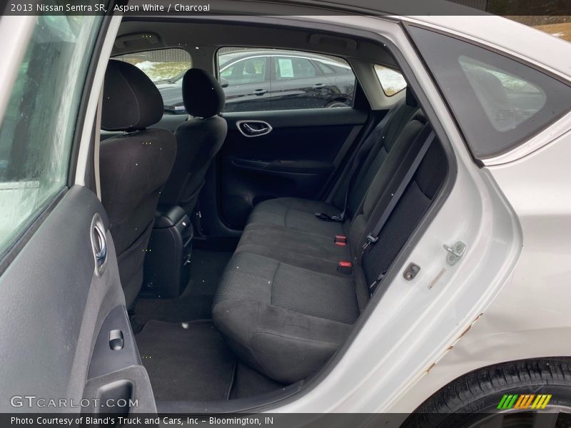 Aspen White / Charcoal 2013 Nissan Sentra SR