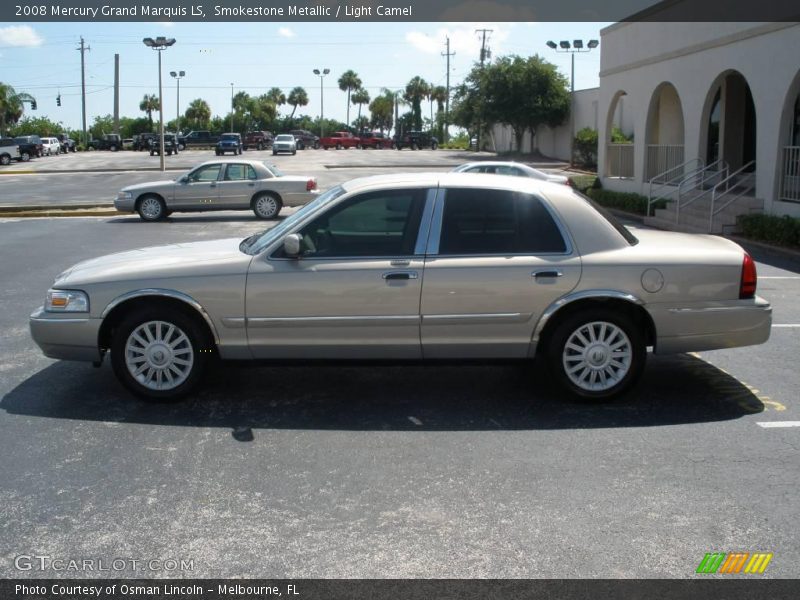 Smokestone Metallic / Light Camel 2008 Mercury Grand Marquis LS