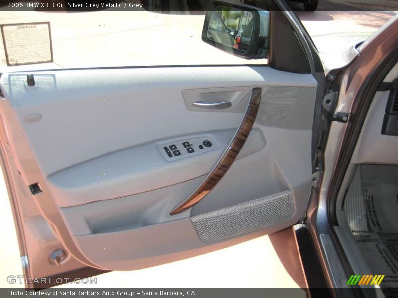 Silver Grey Metallic / Grey 2006 BMW X3 3.0i