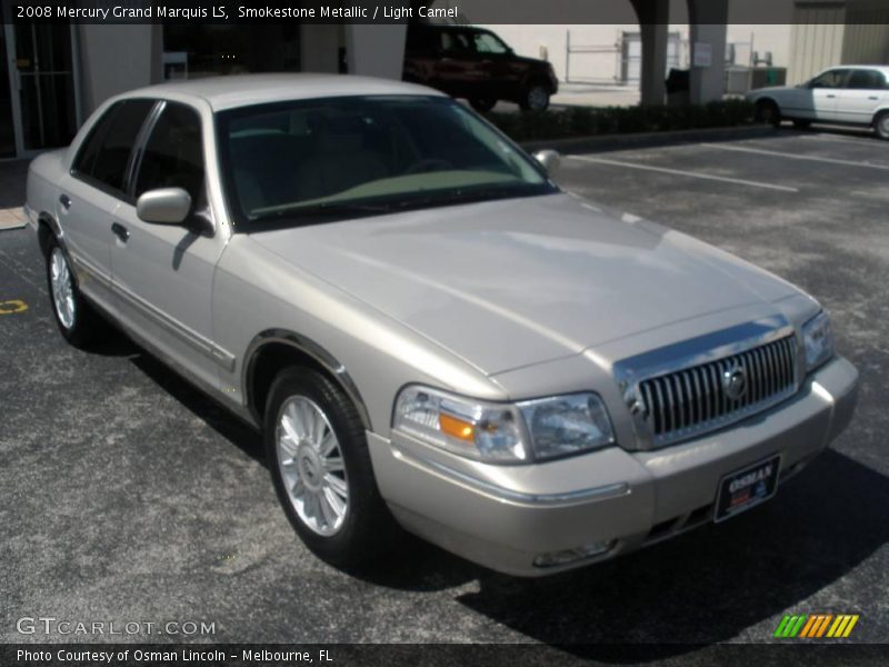 Smokestone Metallic / Light Camel 2008 Mercury Grand Marquis LS